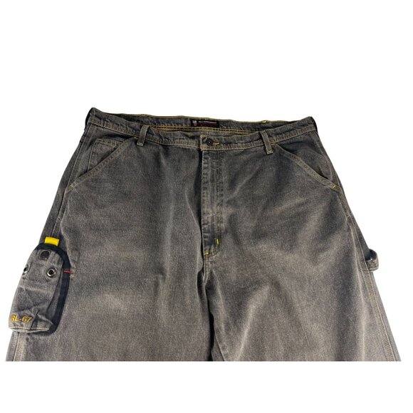 Vintage Y2K Polo Jeans Cell Phone Carpenter Denim Jeans Men 40 Gray Straight Leg - Picture 2 of 15